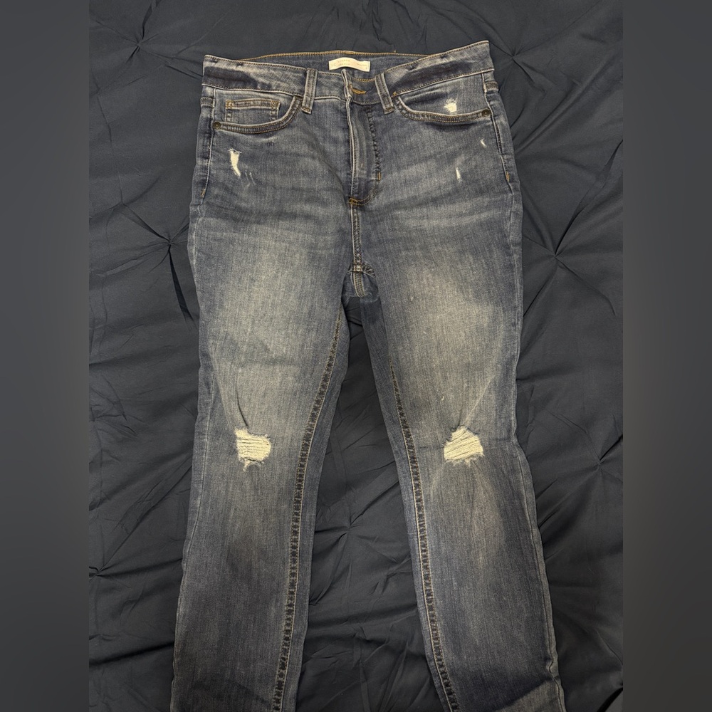 LC Lauren Conrad Slim Fit Distressed Denim Jeans